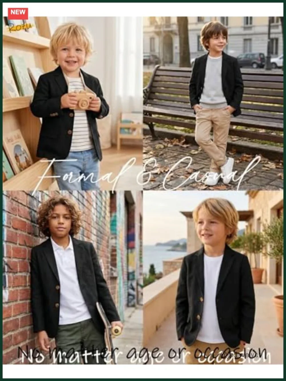 Linen Blend Boys Suit Jacket Sport Coat Wedding Guest Blazer